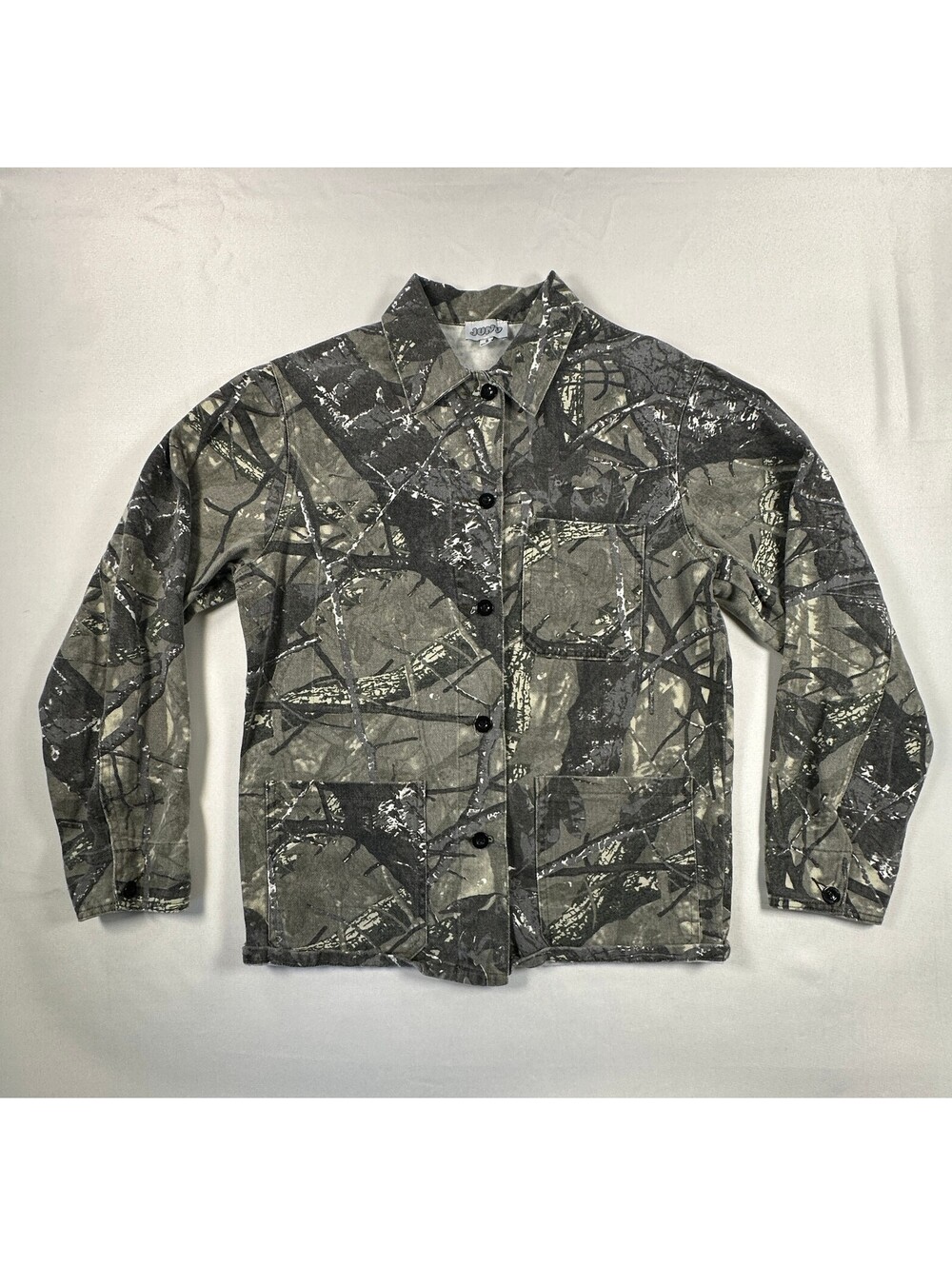Juny Realtree Camo Chore Jacket Womens S Canvas Shacket Real Tree Utility EUC